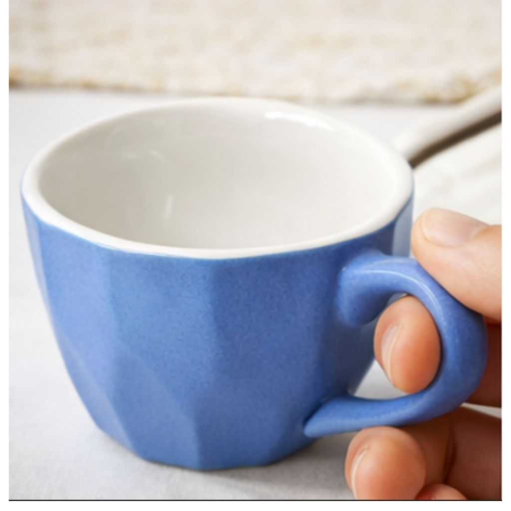 Cerapot Blue Dual Glaze Ceramic Cups – Set of 6